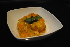 curry de calabaza y coliflor